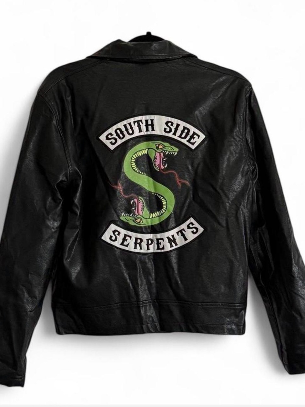 Archie Comics Riverdale South Side Serpents Faux Leather Moto Jacket S